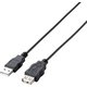 エコUSB2.0延長ケーブル A-Aメスタイプ 2m ブラック U2C-JE20BK