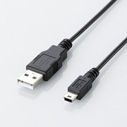 エコUSB2.0ケーブル A-miniBタイプ 3m ブラック U2C-JM30BK