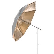 リバーシブルアンブレラ 100cm サンファイア/シルバー LU4536