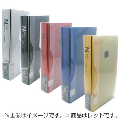 VOPN360アルバム L判360枚収納 レッド VOPN360-3