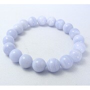 パワーストーンブレスレット ブルーレースアゲート 10mm 204541