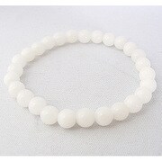 パワーストーンブレスレット ヒスイ(シロ）  7mm 204557