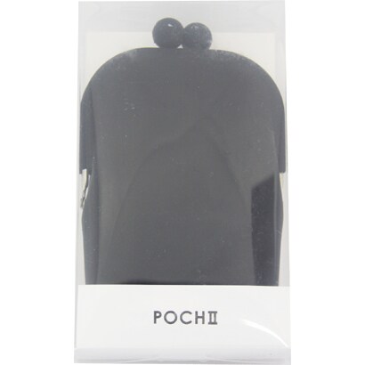 POCH2 BK [縦長がまぐち POCHII（ポチ2） ブラック]