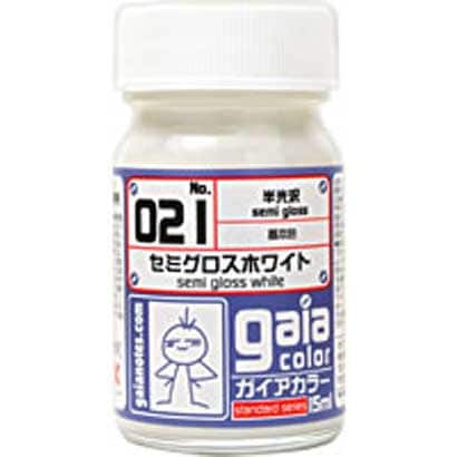 021 [ガイアカラー セミグロスホワイト 15mL 半光沢]