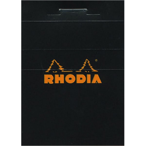 cf102009 ブロックロディア No.10 ブラック メモ帳 5mm方眼 ミシン目あり A8サイズ相当（5.2×7.5cm）