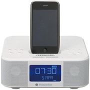FMラジオ搭載目覚まし機能付きスピーカー for iPod/iPhone i-Bird II ホワイト PSP-MSSBC2W