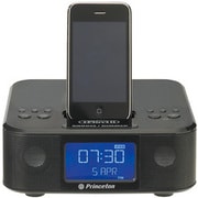 FMラジオ搭載目覚まし機能付きスピーカー for iPod/iPhone i-Bird II ブラック PSP-MSSBC2B
