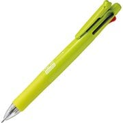 多機能ペン クリップ-オン マルチF ボール径:0.7mm ノック式 インク色:4色(黒・青・赤・緑) シャープペン芯径:0.5mm 本体色:アクティブグリーン 可動式バインダークリップ搭載 B4SA1-ACG