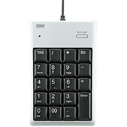 USB 接続 テンキー ハブ付 シルバー　紙箱パッケージ NT-16UH2PK