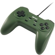 USBゲームパッド 10ボタンタイプ デジタル対応 グリーン BSGP1001GR