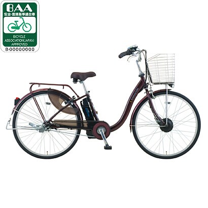 電動アシスト自転車（26型） ワインレッド 電動ハイブリッド自転車 eneloop bike（エネループバイク） CY-SPL226(R)