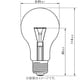 白熱電球 街灯用電球 E26口金 110V 100W形 65mm径 クリア G100WD
