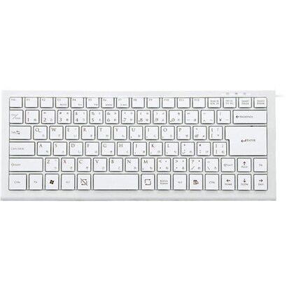 USB接続 コンパクトキーボード パンタグラフ式 日本語88キー ホワイト SCK88WH