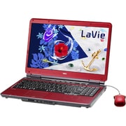 16型ワイド液晶/HDD500GB/ブルーレイディスクドライブ スパークリングリッチレッド PC-LL750AS6R