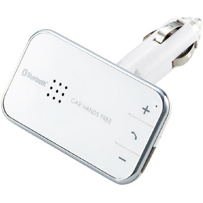 LBT-MPHF05WH [Bluetooth2.1対応 携帯電話用ハンズフリーキット 手ぶらトーク シガー充電 ホワイト]