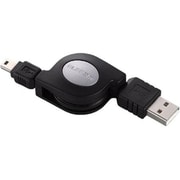 U2C-GMRLM15BK [USB2.0ケーブル 巻取り式 ゲーム用 A-miniBタイプ 1.5m]