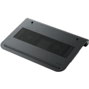 冷え冷えクーラー アルミ ダブルファン USBポート付 15.4~17インチW対応 ブラック SX-CL11LBK