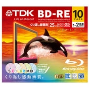 録画用BD-RE書換え型 1-2倍速 片面1層 25GB 10枚 インクジェットプリンター対応 カラーミックス スタンダードシリーズ BEV25PWMA10A