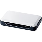 スイッチングHUB 10/100Mbps 8ポート 電源外付 プラスチックケース ホワイト LAN-SW08/PH