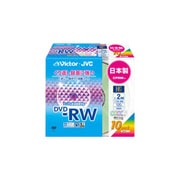 録画用DVD-RW 120分 1-2倍速 CPRM対応 10枚 インクジェットプリンタ対応 カラー・ミックス VD-W120LX10