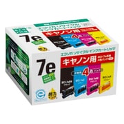 互換リサイクルインクカートリッジ キヤノン BCI-7E/4MP 4色パック(染料) ECI-CA07E4P/BOX
