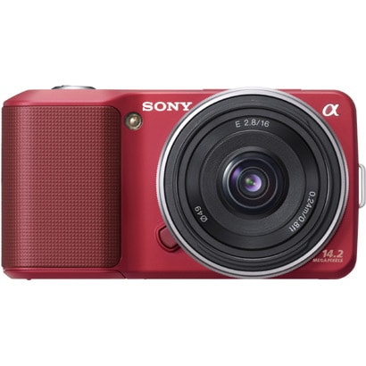 NEX-3A R [α(アルファ) E16mm F2.8 薄型広角レンズキット レッド]
