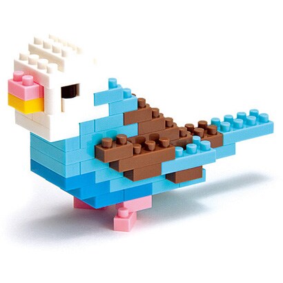 NBC-016 セキセイインコ ブルーオパーリン [nanoblock（ナノブロック）]