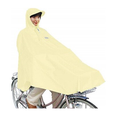 ベージュ 自転車屋さんのポンチョ