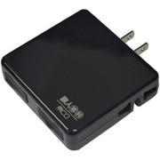 AC+USBモバイルタップ ブラック MBP-U2P/BK