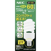 電球形蛍光灯 コスモボール・ミニ E17口金 昼白色 60W相当 D15形(11W) EFD15EN/11-E17-C2C