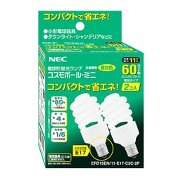 ヨドバシ.com - NEC ホタルクス HotaluX EFD15EN/11-E17-C2C-2P [電球 