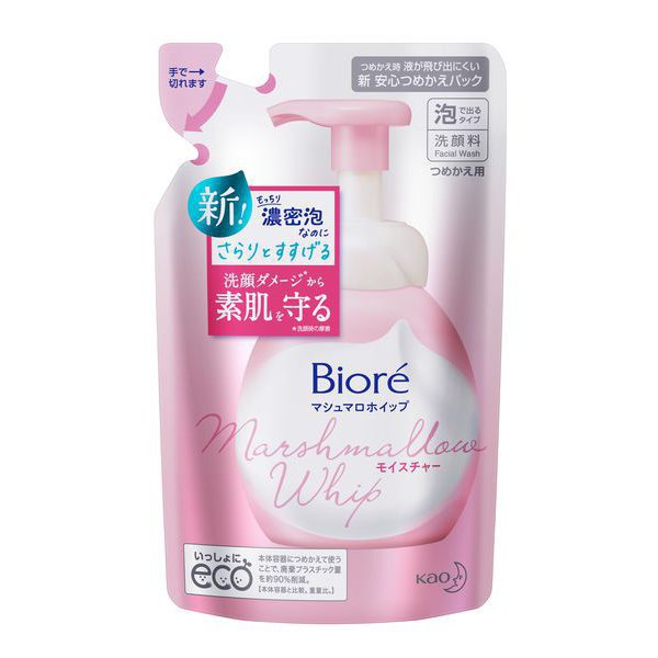 ビオレ マシュマロホイップ モイスチャー つめかえ用 130ml [泡洗顔料]
