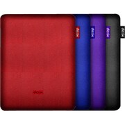iPad用カーボンファイバーケース 液晶保護フィルム&クロス付属 レッド DLA137RED