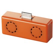 WM-PORT搭載 Walkman用ステレオミニスピーカー オレンジ LDS-WMP300DR