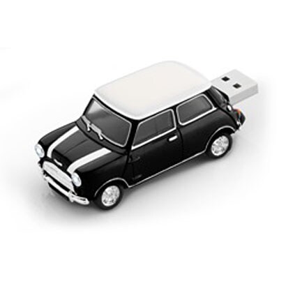 USB2.0/1.1対応フラッシュメモリ MINI Cooper型 USBフラッシュメモリ ブラック 4GB UFDMC-4GK