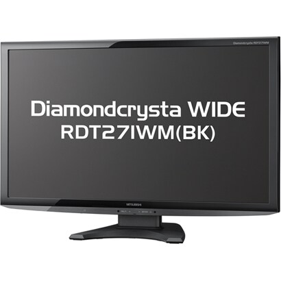 27型ワイド液晶モニター デジタル/アナログ接続 Diamondcrysta WIDEシリーズ RDT271WM(BK)