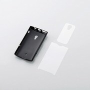 MPS-X10PVBK [Xperia用 シェルカバー（液晶保護フィルム付）]