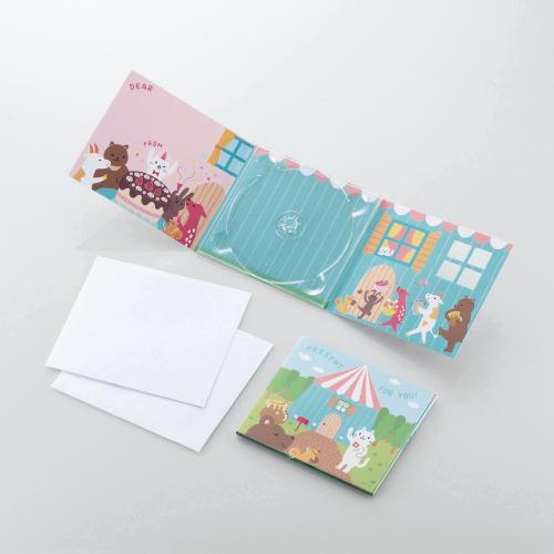 CD/DVD Blu-ray ペーパーギフトケース アニマル CCD-GFCD1