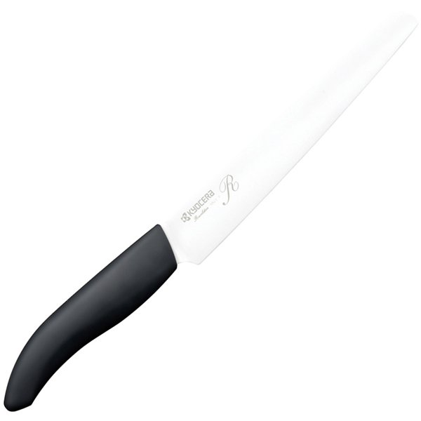 パン切り包丁 ファインシリーズ セラミックナイフ 18cm 漂白 除菌 無料研ぎ直し券付 ブラック FKR-180PX-FP
