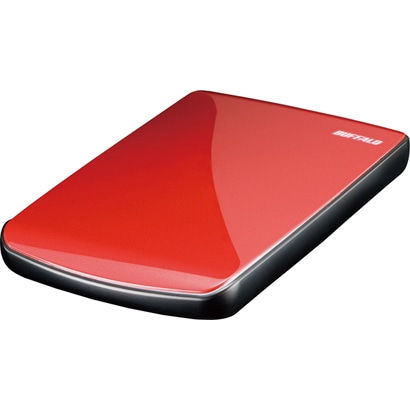 USB接続 ポータブルハードディスク 500GB ルビーレッド HD-PET500U2-RD