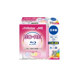録画用BD-RE 書換え型 1-2倍速 片面1層 25GB 10枚 インクジェットプリンター対応 BV-E130JP10