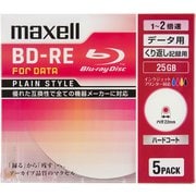 データ用BD-RE 書換え型 1-2倍 片面1層 25GB 5枚 インクジェットプリンター対応 BE25PPLWPA.5S