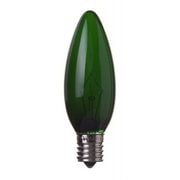 白熱電球 シャンデリア球 E17口金 100～110V 40W 32mm径 緑 C321740CGT