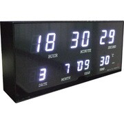 LED-CLOCK MINI MULTI（ミニマルチ） ホワイト ACL-065