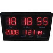 LED-CLOCK OPTIM（オプティム） レッド ACL-114