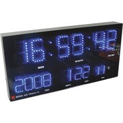 LED-CLOCK MIRROR（ミラー） ブルー ACL-036