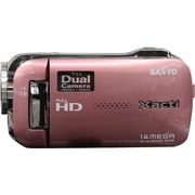 スリムコンパクト 14M静止画 FULL HDムービーカメラ ピンク 海外仕様製品 VPC-GH1PX P