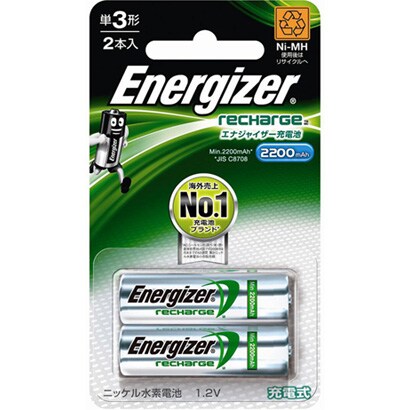 エナジャイザー 単3形充電池(2200mAh） 2本入 HR-AA-EH2BP