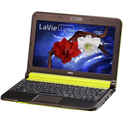 LaVie Light PC-BL350BWシリーズ 10.1型ワイド液晶/HDD250GB フレッシュライム PC-BL350BW6G