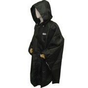 OUTDOOR撥水レインポンチョ [L-ブラック]